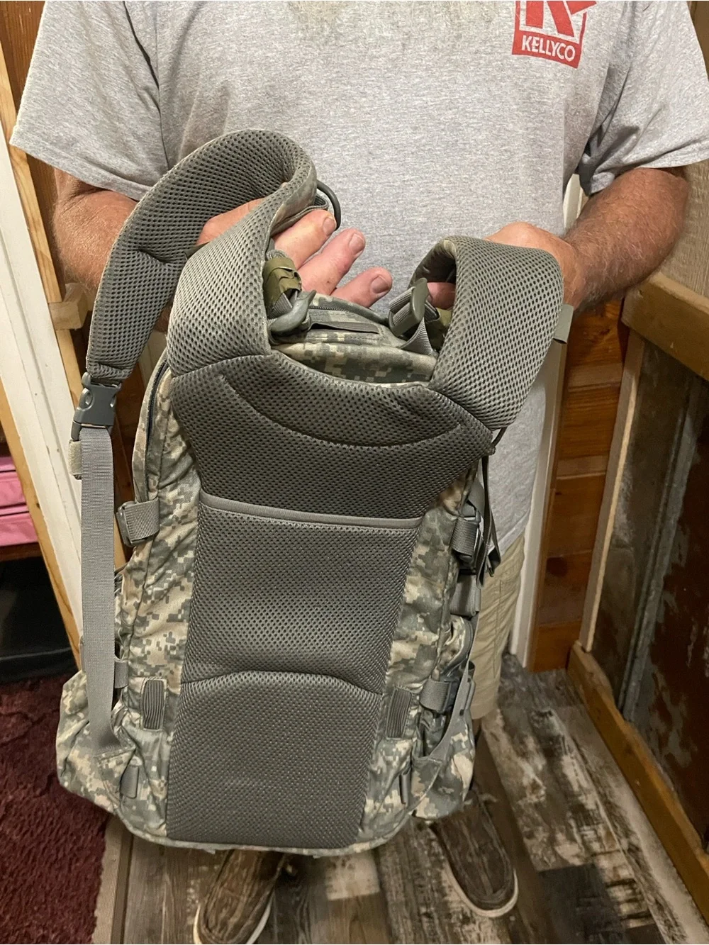 CamelBak Digital Camo Hydration Pack in Olive/Gray Linchpin Model